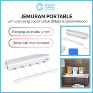 OSLO COMPANY - Portable Clothesline 4 & 5 Ropes 3.75m/ Rope Retractable Clothesline