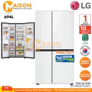 LG Inverter Side By Side Refrigerator with Door-in-Door™ 694L GC-M257CGFL (White Glass Finish)