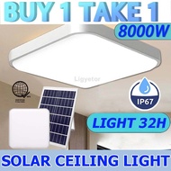 Solar Ceiling Light 8000W Solar Light Outdoor IP67Waterproof Solar Light Indoor Light