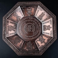 Alloy Eight Auspicious Supply Plate Supply Plate Household Supply Food Plate Supply Burner Octagonal