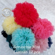 DOZENS OF 12 PCS MINI SCRUNCHIES, DOZENS OF MINI TILE BUNS