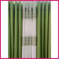 3in1 Euro and Venetian Stripe Curtain sets grommet top 8rings