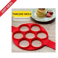 Non stick 7 Ring Holes Silicone Pancake Maker Creative Kitchen Fried Eggs Omelette Hash Browns Molds
