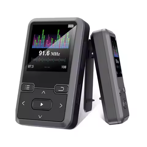 M10 Clip Sport Bluetooth MP3 Player 32gb Mini with 1.44inch Screen Support FM,Recording,E-Book,Clock