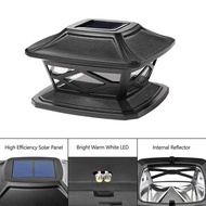 New Solar Pillar Headlight Solar Pillar Pillar Cap Light Solar Garden Light Source