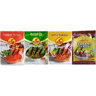 (SACHET)ULEG SAMBAL TERASI / ULEG SAMBAL IJO / ULEG SAMBAL BAWANG (10 SACHETS PER PACK)