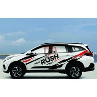 Sticker mobil new rush stiker body samping trd sportivo stiker mobil new rush terios terlaris ( harg