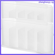 【 】 2 Pcs Mini Refrigerator Clear Container Compartment Storage Box Fridge Door Organizer Plastic Freezer Side