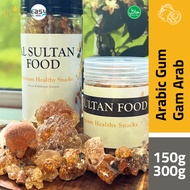 Acacia Gum Crystal Premium 100% Asli – Arabic Gum / Gum Arabic (Fiber Tinggi & Kesihatan Usus)