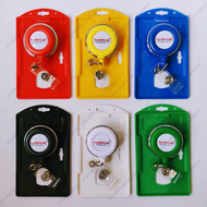 Gantungan Yoyo Id Card Putar Stainless Berakhlak ASN + Tempat/Holder Id Card