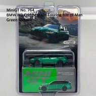 Mini GT 1/64 No.764-MJ BMW M3 Competition Touring Isle of Man Green Metallic/USA Blister Packaging