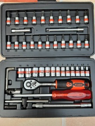 KOCHE บล็อกชุด 47 ชิ้น SD. 1/4"  ชุดบล็อก 2 หุน 47 ชิ้น/ชุด รุ่น KS-47PCS