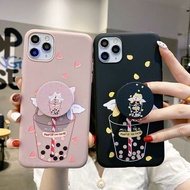 Case Vivo V9/Y85/V9 Youth/Vivo 1723/1726/1727/1726 Softcase Character Free Pop Socket