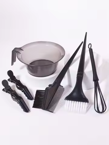 6PCS professional salon hair dye set, hair dye bowl, hair dye brush, color mixer, hair clip, DIY hai