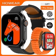 7in1 Howear HW Ultra Mini 2 Feminine Smartwatch Chat GPT NFC Music Control Sport Mode Voice Assistan