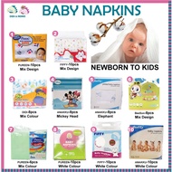 Pureen Fiffy Bee Son Didi Baby Napkin Printed [ 76cm x 76cm] Baby Napkin XL Kain Lampin Bayi Bercora