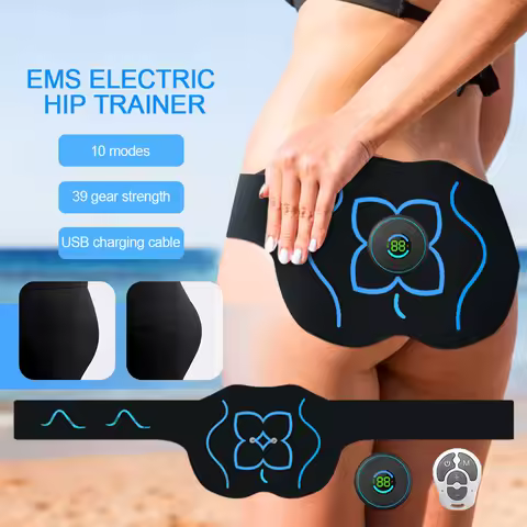 Electric EMS Hip Trainer Buttock Muscle Stimulator With Remote Control 10 Modes 39 Training Fitness 