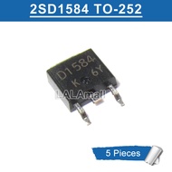 5pcs D1584 2SD1584 TO-252 3A/60V NPN Transistor New Original