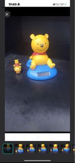 迪士尼小熊維尼太陽能搖頭公仔