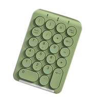 Wireless Number Pad Bluetooth Numeric Keypad Round Keycaps Numpad 22 Keys Rechargeable Number Keyboard