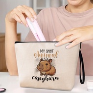Kapibara Cosmetic Bag Outdoor Multifunctional Portable Printed Storage Bag Home Zipper Toiletry Bag 