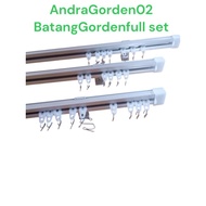 Full set curtain rod 1 meter Full set curtain rod Full set curtain pole