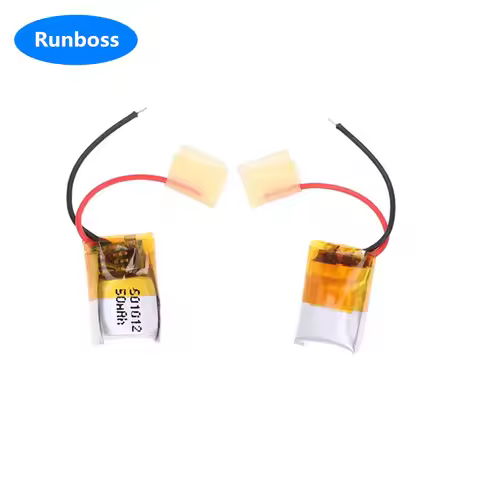 2PCS/Lot 501012 501010 3.7V 50mah Lithium Polymer Rechargeable Battery For Mp3 MP4 Earphone Headphon