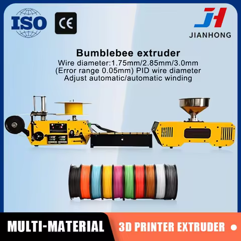 JH HT400 Desktop Bumblebee Extruder for 3DPrinting Filament Automatic Wire Diameter Control Winding 