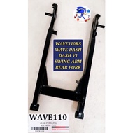 (DRUM) HONDA WAVE110 WAVE110RS/DASH110 V1 DASH OLD/ALPHA CX DX SWING ARM REAR FORK BELAKANG BLACK ST
