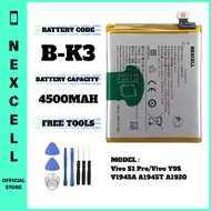 NEXCELL Compatible for Vivo S1 Pro / Y9S / V1945A A1945T A1920 Battery Bateri B-K3 BK3 ( 4500mAh )
