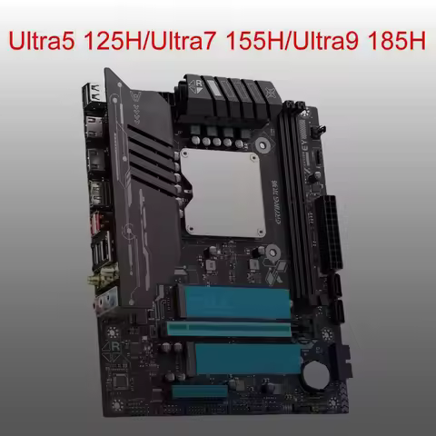 ERYING M-ATX Ultra9 Ultra7 Ultra5 PC Motherboard CPU Combo 185H 155H 125H Processor DDR5 RAM PCIE4.0