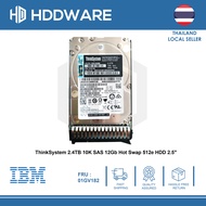 ThinkSystem 2.4TB 10K SAS 12Gb Hot Swap 512e HDD 2.5" // 7XB7A00069 // 01GV182 // 01GV070