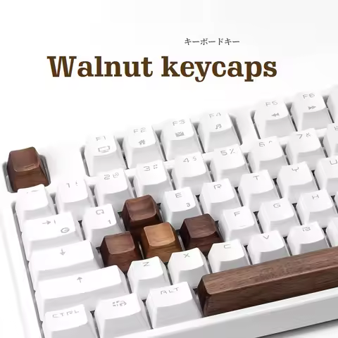 Walunt Wood Keycap OEM Profile For Mx Mechanical Keyboard R4 R3 R2 R1 WASD Arrow Keys 6.25u Space Ba