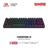 Redragon KUMARA K552 RGB Black 87Keys Wired Mechanical Gaming Keyboard TKL ABS-Metal Design