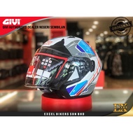 GIVI HELMET M35.0 VENTURA WHITE/BLUE /OPEN FACE HELMET/ MOTORCYCLE HELMET /M35.0 SCUDO /DOUBLE VISOR HELMET/GIVI HELMET