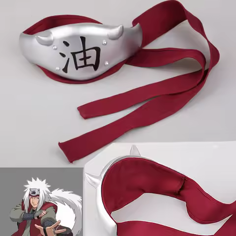 Cosplay Prop: Naruto - Jiraiya Cos Headband, 1:1 Anime Oil Character Headband Headwear Forehead Prot
