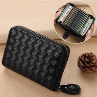 Business card holder Credit card holder Woven leather credit card holder, credit card holder Multifu