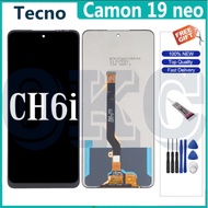 Original Tecno Camon 19 Neo CH6I LCD Display Touch Screen Digitizer LCD Replacement Parts