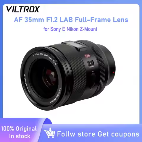 Viltrox AF 35mm F1.2 LAB Full-Frame Ultra Large Aperture Autofocus Prime Lens for Sony E Nikon Z-Mou
