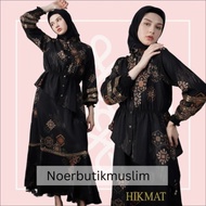 Hikmat Fashion Original A3620 Abaya Hikmat  Noerbutikmuslim Gamis
