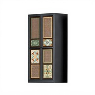 Wardrobe Closet Metal Storage Cabinet Vintage Steel Armoire Freestanding Organizer for Bedroom Adjus