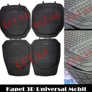 Universal 3D Car Mat Design Rubber Car Carpet 3D Black Mate rod4 Champion