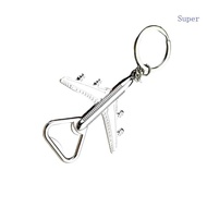 Super Aircraft Themed Multifunctional Key Ring Compact Bottle Opener Tool Lightweight Zinc Alloy  Fo