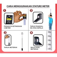 ADA Meteran Pengukur Tinggi Badan / Stature Meter ( Putih )