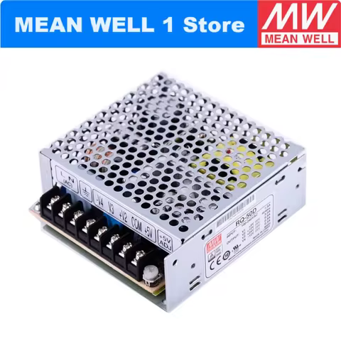 MEAN WELL RQ-50D 53.4W Quad Output Switching Power Supply RQ-50 5V/3A 12V/0.9A 24V/0.9A -12V/0.5A