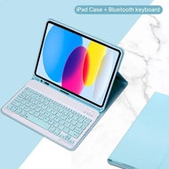 For iPad 11th Generation 2025 11 Inch A16 Case with Keyboard, Detachable Wireless Keyboard +tablet C