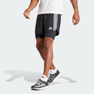 Running Own the Run 3-Stripes 2-in-1 Shorts Men Black IQ3808