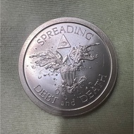 Silver Bullet Silver Shield SBSS 2013 Warbird Spreading Debt & Death 1 oz .999 Silver Medallion Roun