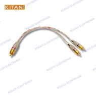 Rca male to 2 rca male jack rca male silver