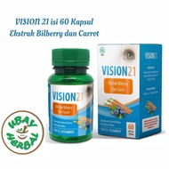 ARBAAINI 50KPS dan Vision 21 Bilberry plus Carrot 60kpsl Herbal Mata kelehan - herbal mata minus mat
